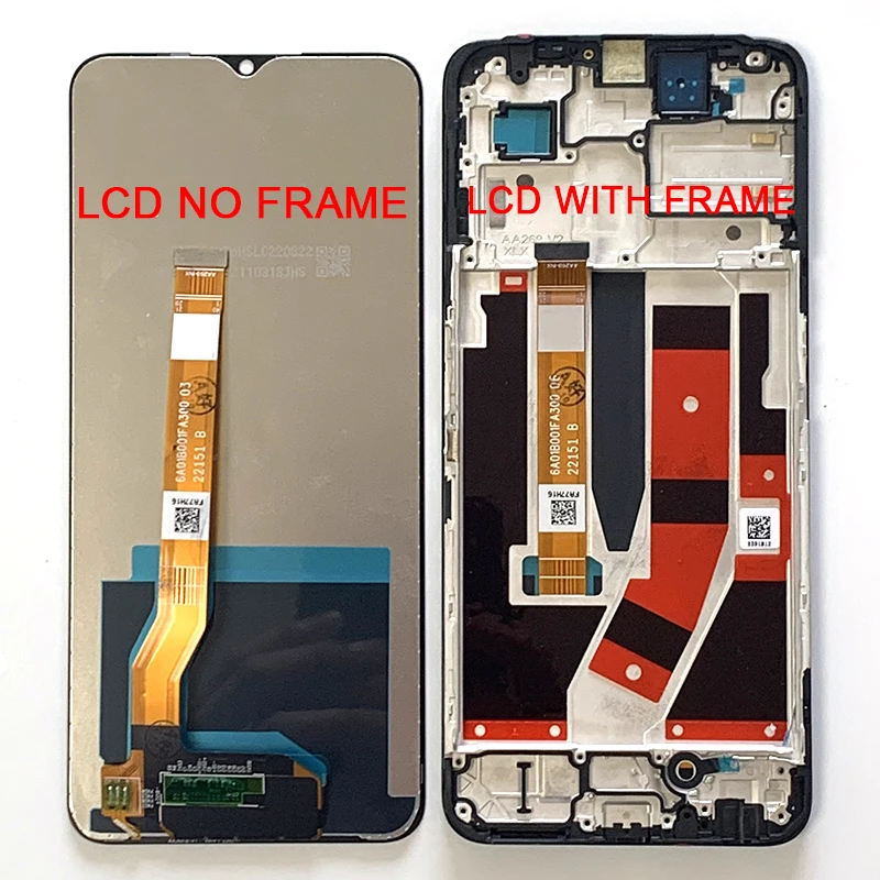 37150 - DISPLAY LCD PER OPPO A57 4G CPH2387 NERO CON FRAME - Compatibile