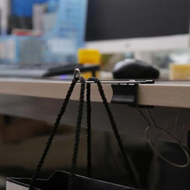 Desk Cup Holder Clip for Workplace Desktop Coffee Mugs Water Bottles Stainless Steel Cup Holder