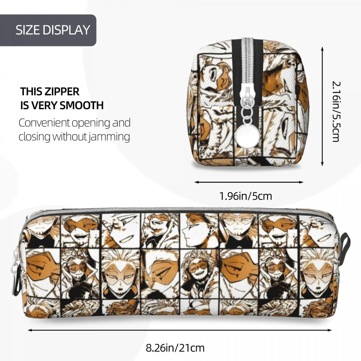 New My Hero Academia Hawks Manga Pencil Case Pencil Box Pen for Girl Boy Large Storage Bag School Supplies Gift Stationery