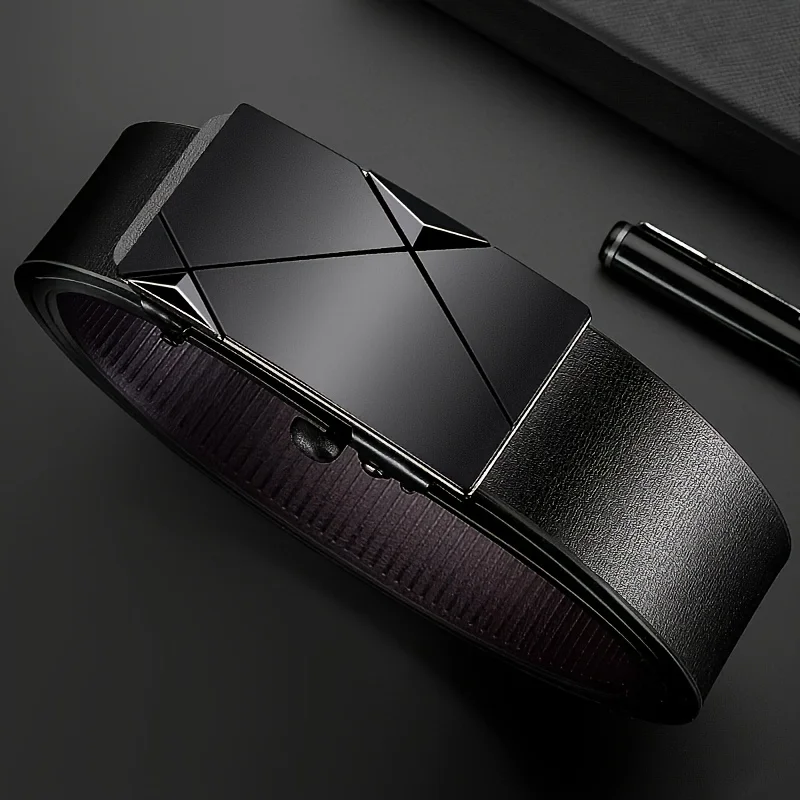 Neue männer Automatische Schnalle PU Gürtel Mode Passenden herren Business Casual Gürtel Trendy Taille Zubehör Großhandel