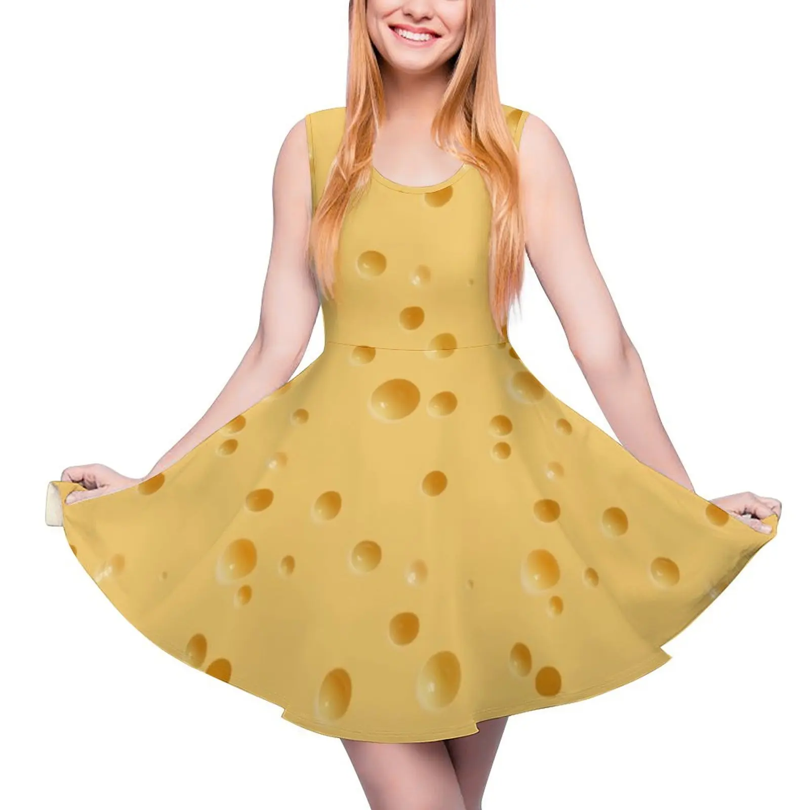 Cheese Sleeveless Dress Womens dress birthday dresses for women Womens summer dress Dresses