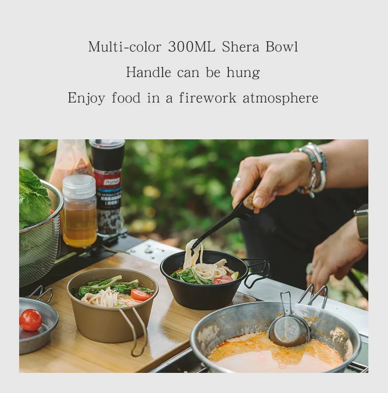 Description Picture 3 of itemThous Winds Camping Stainless Steel Bowl Portable Tableware Cookware 300ml Sierra Cup Hiking Backpacking Camping Supplies TW3006
