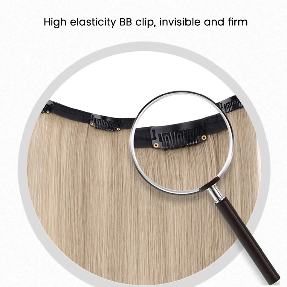 Hair Extensions Synthetic Long Straight U-Shaped for Women