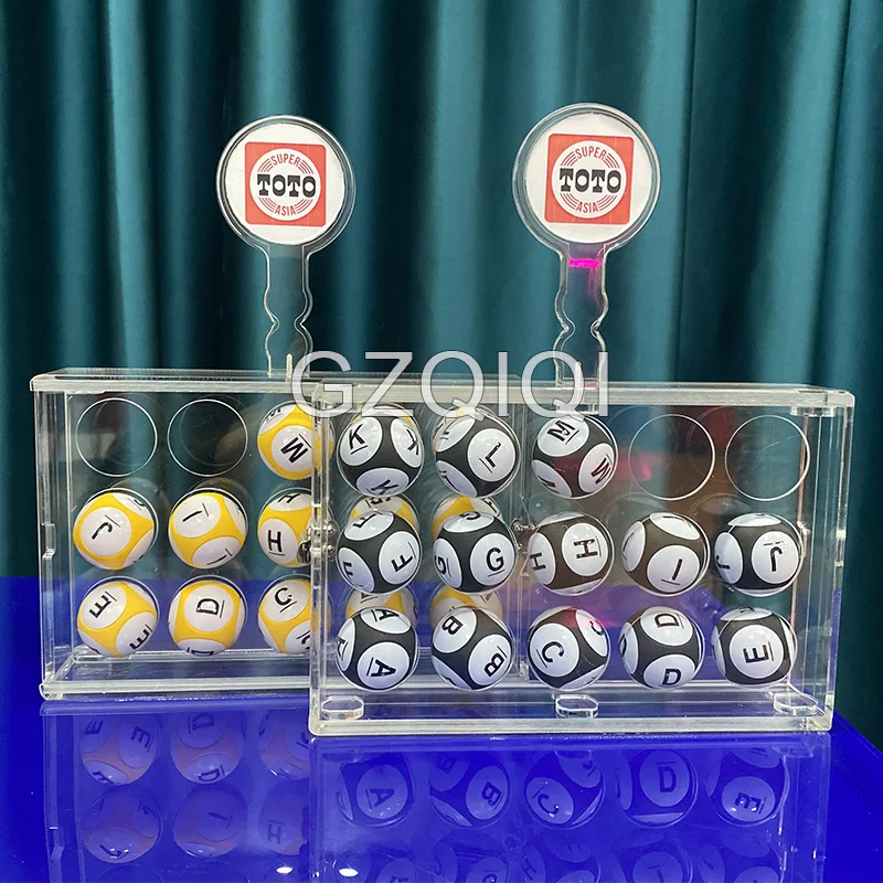 Acrylic ball box with logo bingo game set mini bingo jogo