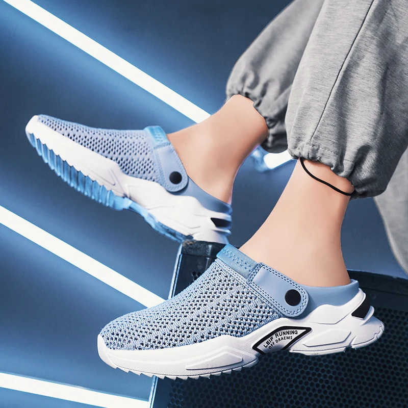 Men's Orthopedic Hollow Out Summer Slippers Sandal Mesh Shoes Sandals Diabetic Walking Boat Shoes Breathable with Arch Support 5