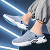 Men's Orthopedic Hollow Out Summer Slippers Sandal Mesh Shoes Sandals Diabetic Walking Boat Shoes Breathable with Arch Support 5