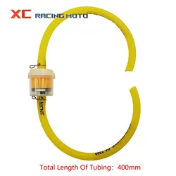 Universal 6mm Fuel Filter for Scooters, Motorcycles, and ATVs (Yellow)