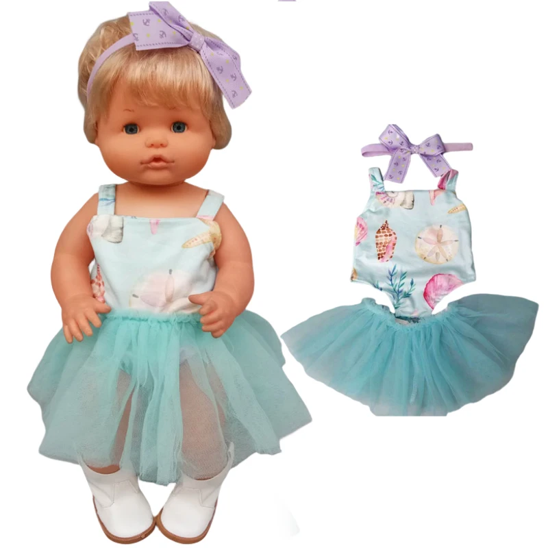40 Cm Nenuco Doll Clothes Rainbow Unicorn Shirt Ropa Y Su Hermanita 17 "Baby Doll Outfit Giocattoli Abbigliamento