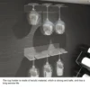 Acrylic Cup Holder Wine Rack Glass Holder Hanging Bar Cabinet Hanger Shelf Wine Glass Storage Rack Stand Kitchen Organizer Rack 4
