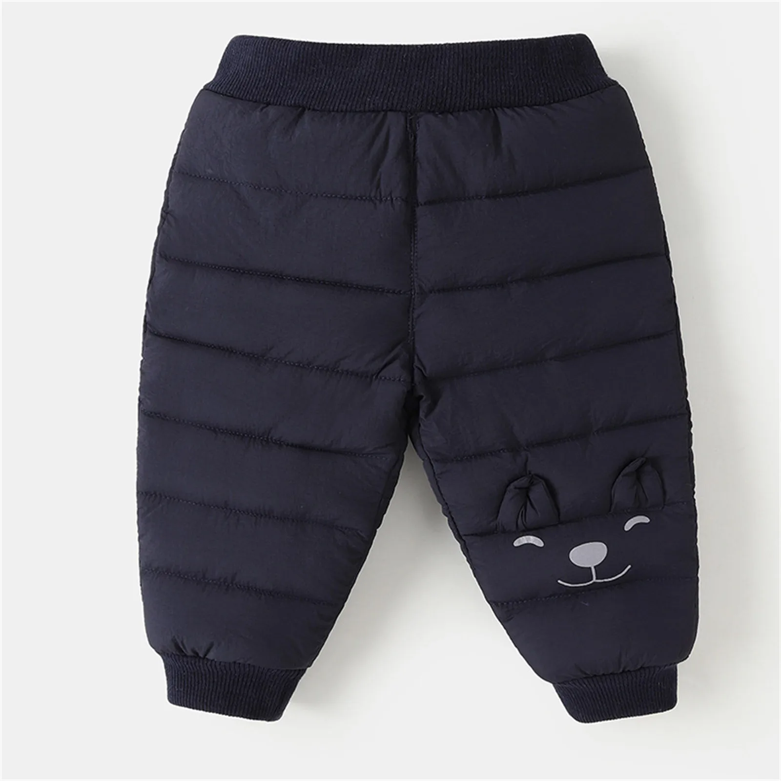 Hale Pants Toddler Children Kids Infant Baby Boys Girls Cute Cartoon Winter Warm Down Windproof Elastic Boys up Baseball Pants