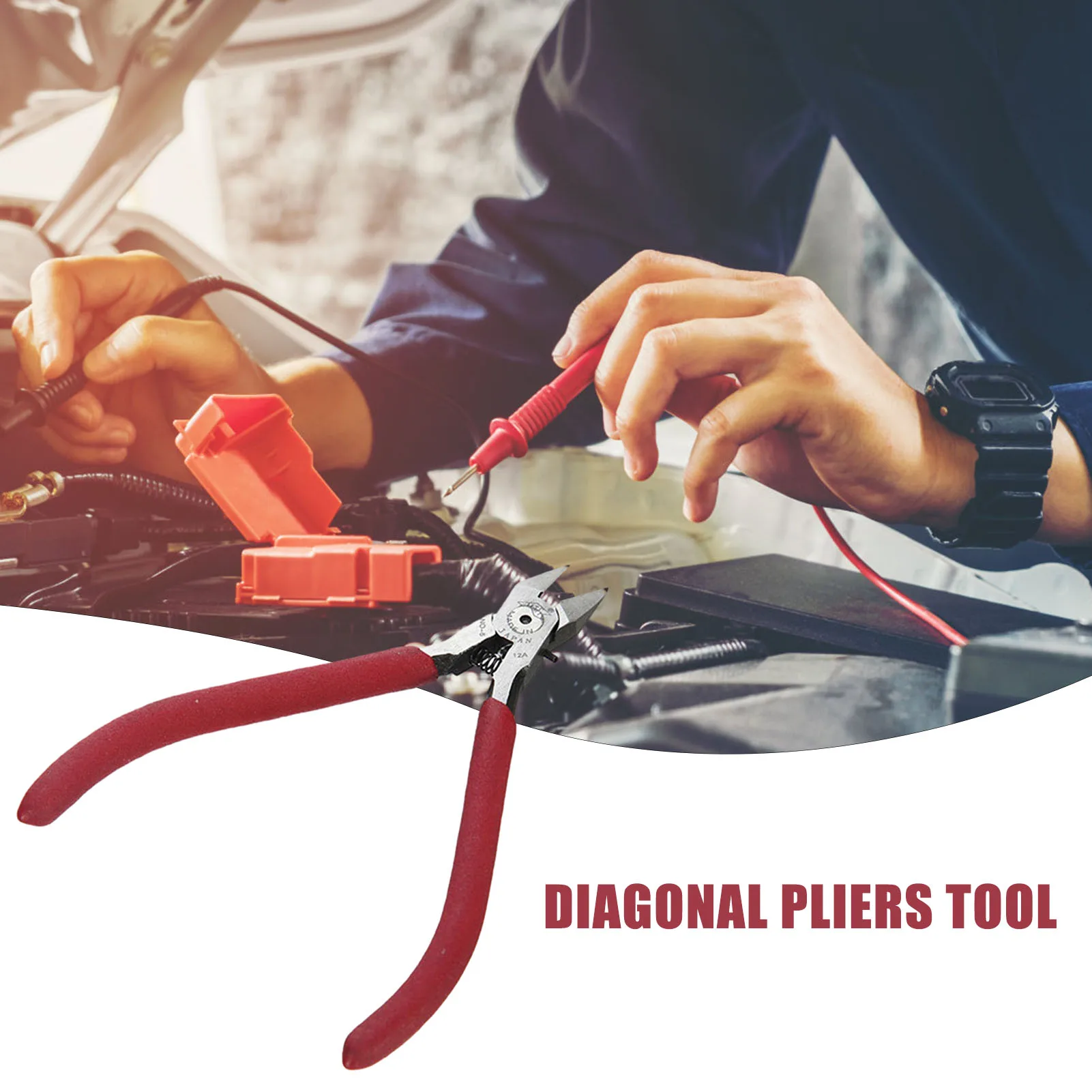 Mini Wire Cutter Cutting Pliers Wire Cutter Wire Cutting Pliers Wire Pliers 125mm Diagonal Beading Cable Wire Side Oblique Cutter Cutting Nippers Pliers Tool SNO88