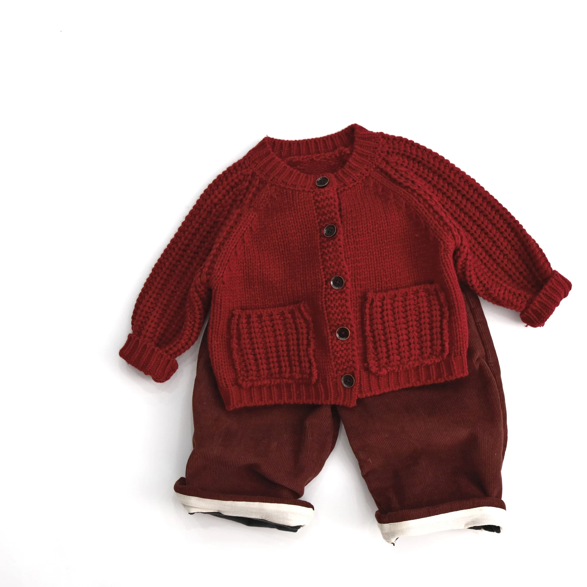 Red Knit Christmas Sweater for Kids