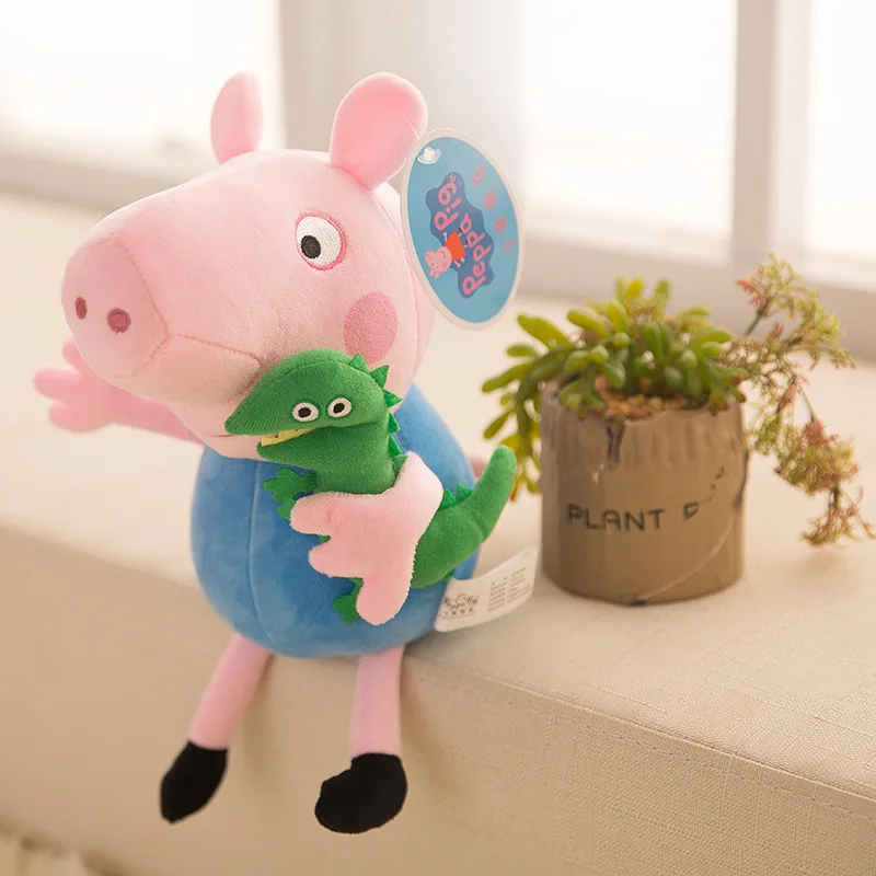 2022 New Cute Cartoon Peppa Pig George A Family of Four Plush Stuffed Toys kawaii Bedroom