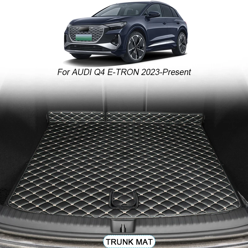 

Для AUDI Q4 E-TRON 2023-2025 пользовательские автомобильные Стайлинг Магистральные коврики водонепроницаемые против царапин Нескользящая крышка внутренний авто аксессуар