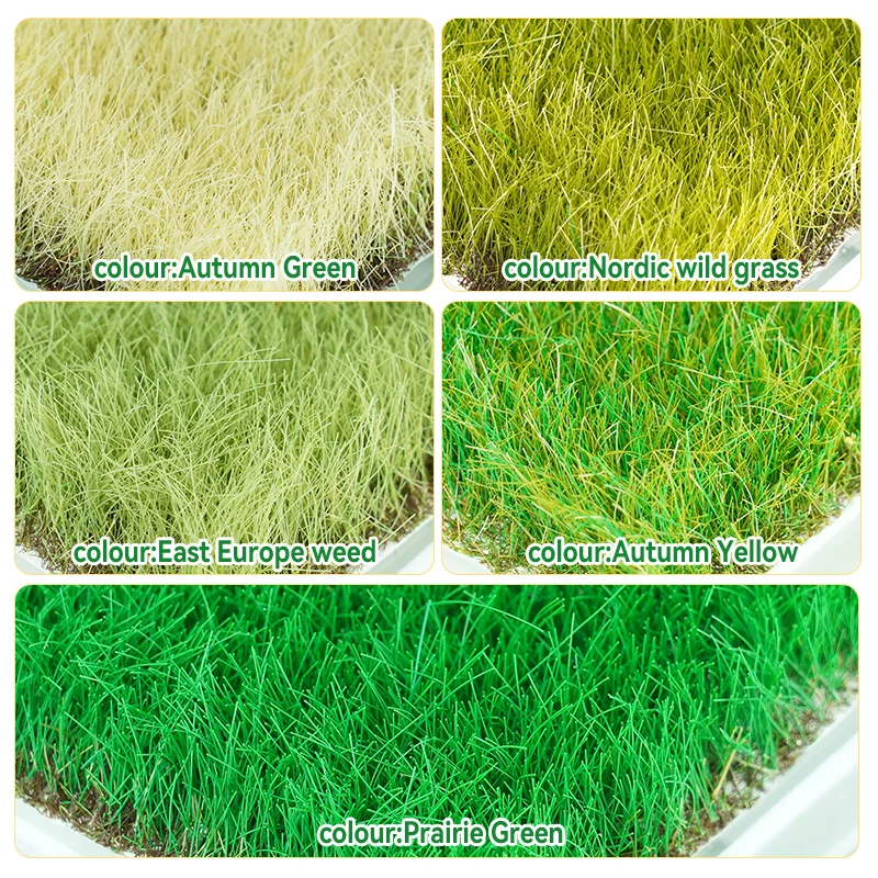 10 16mm Miniature weeds cluster hand-torn model Grass needles micro mountain landscape sand table decor train railway DIY layout 6