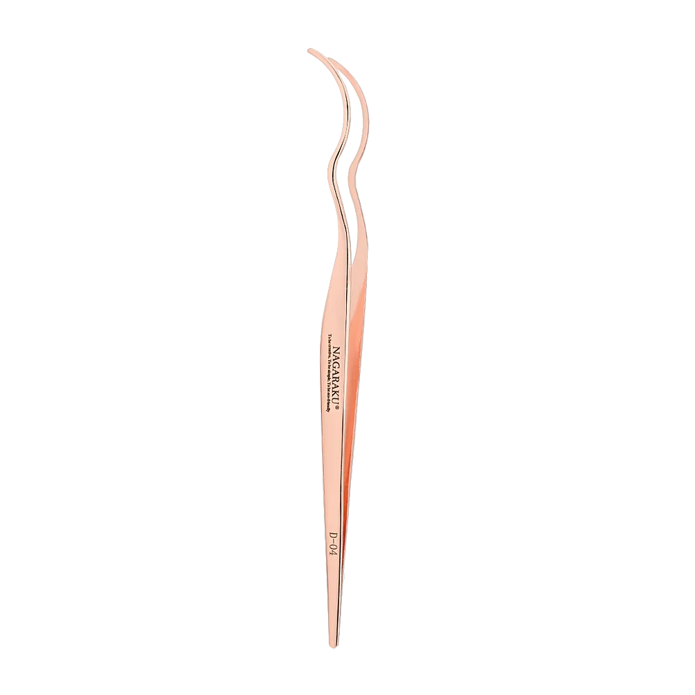 AGARAKU Lash Cluster Tweezers DIY Lashes Pink Tweezer Volume False Eyelash Extensions Lash Applicator Makeup Tools 6