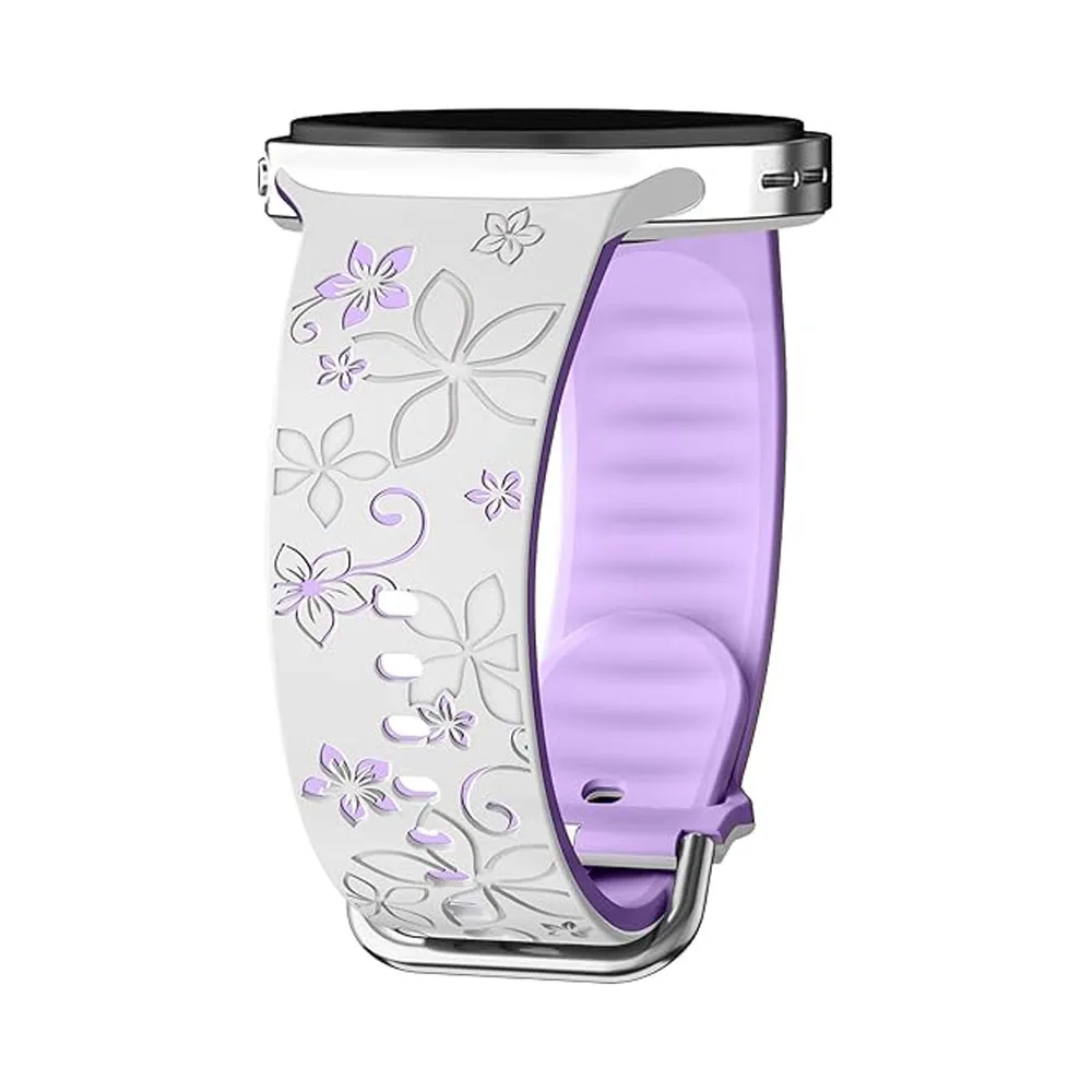 حزام منقوش لساعة سامسونج جالاكسي 8 44 ملم 40 ملم Pulseira حزام رياضي أساور المعصم Correa Galaxy watch 8 أشرطة كلاسيكية 46 ملم
