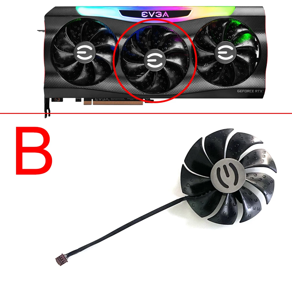 87mm 4pin pld09220s12h 0.55a rtx3090 3080 ti