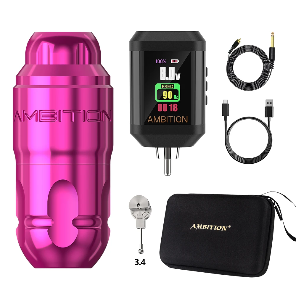 Ambition Lutin Tattoomachine タトゥーマシン Ambition Lutin Wireless Tattoo Machine Short Pen Kit