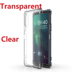 Liquid Silicone Soft Protection Phone Case Cover for Sony Xperia 5 II (Clear)
