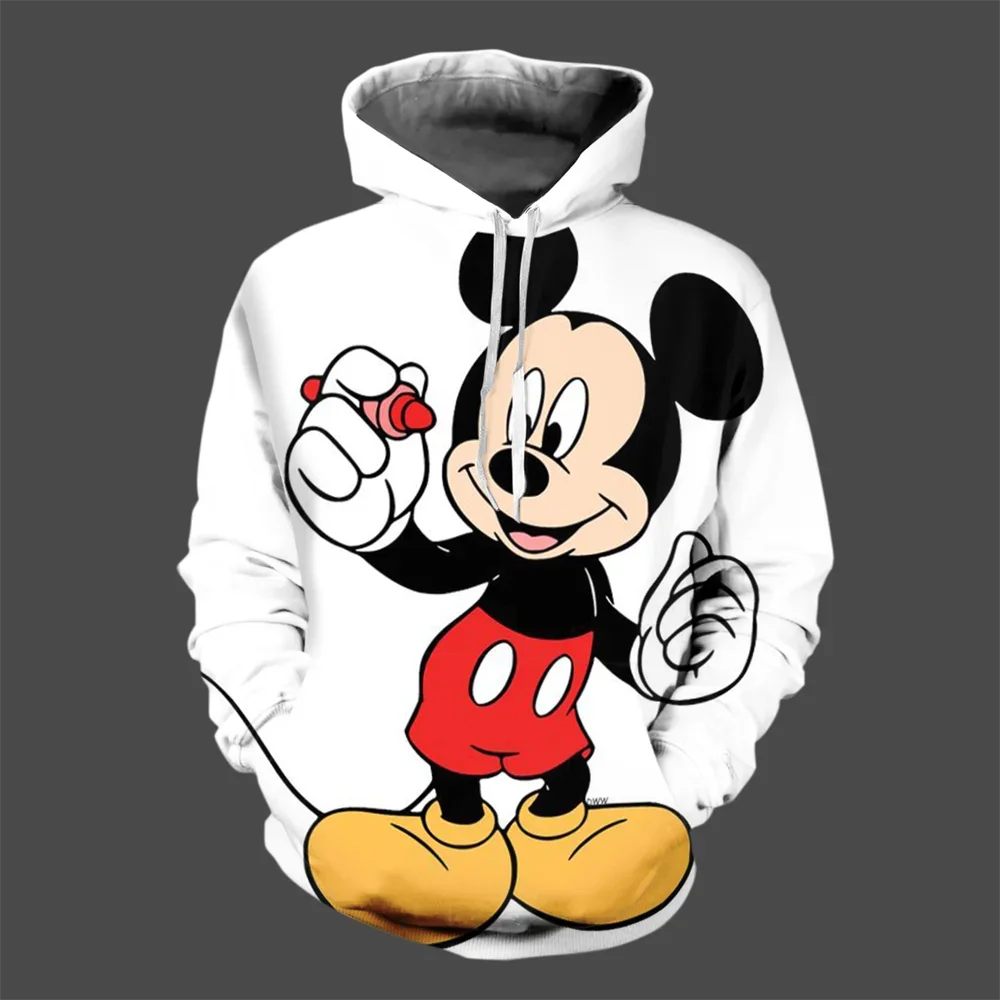 thumbnail image 1 of Sudadera con capucha de invierno con dibujos animados de Disney para hombre, sudadera con estampado 3D de Mickey Mouse, estilo informal de moda urbana para hombre, 1 of 4