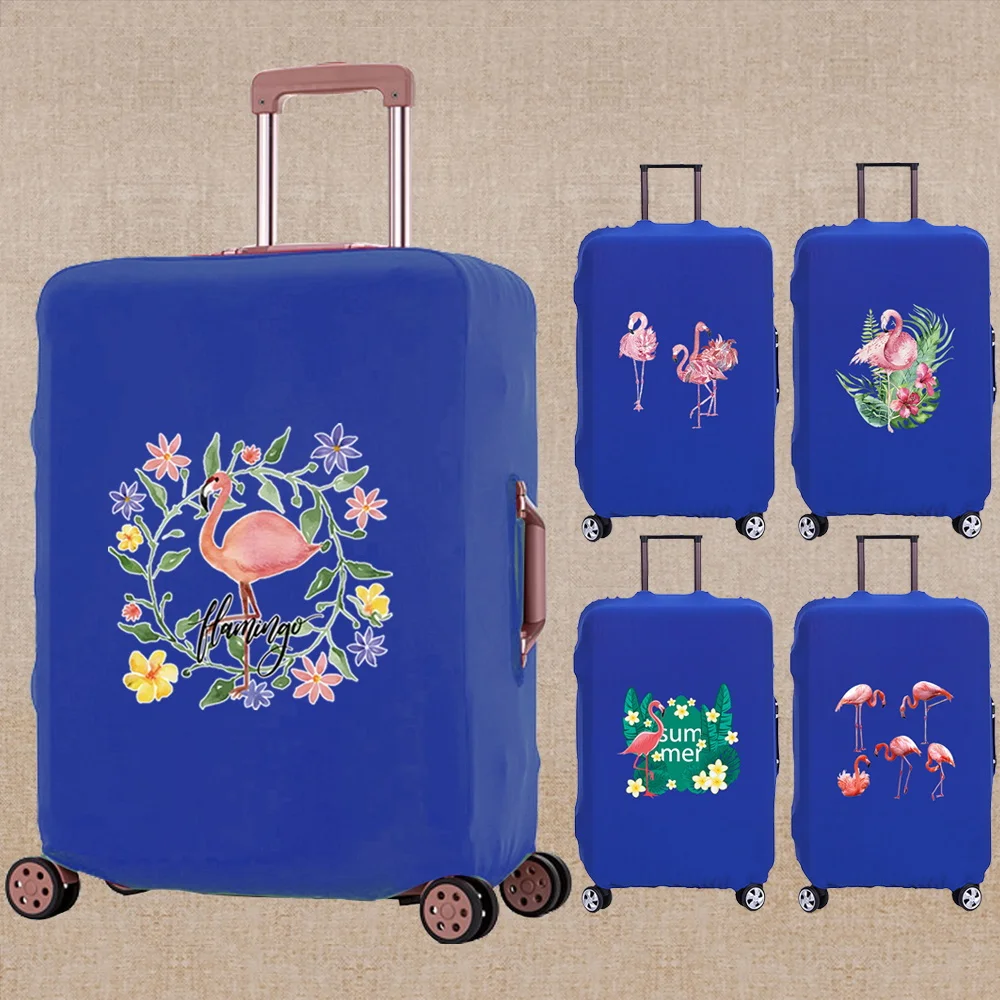 

Luggage Cover Elasticity Dust-proof Trolley Protective Case Flamingo Print Travel Accessory Covers Apply To 18-32 Inch Suitcase