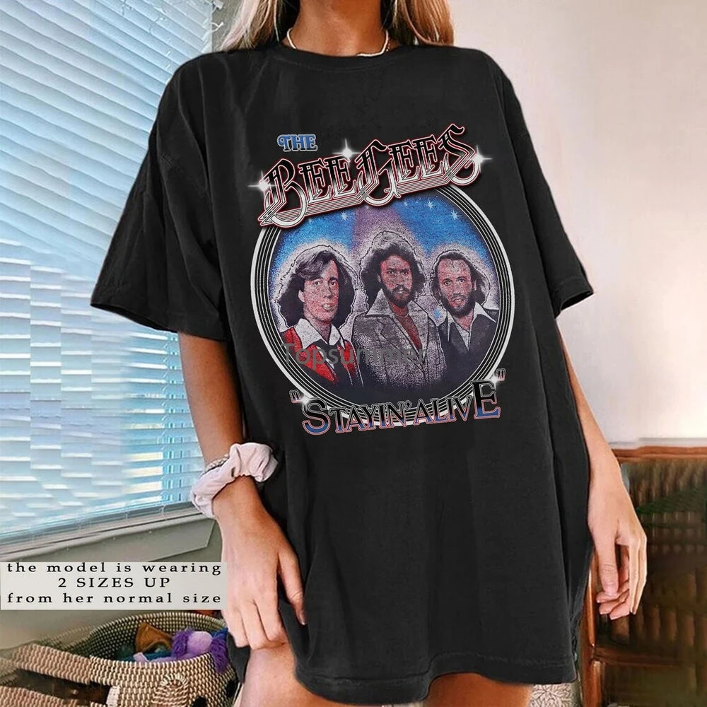 

Vintage Bee Gees 70S Band Shirt Vintage 1970 Bee Gees Tour Merch T Shirt W00520