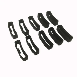 Silicone Band Keeper for 22mm Watch Strap - Durable Rubber Loop and Buckle Accessory (10PCS)