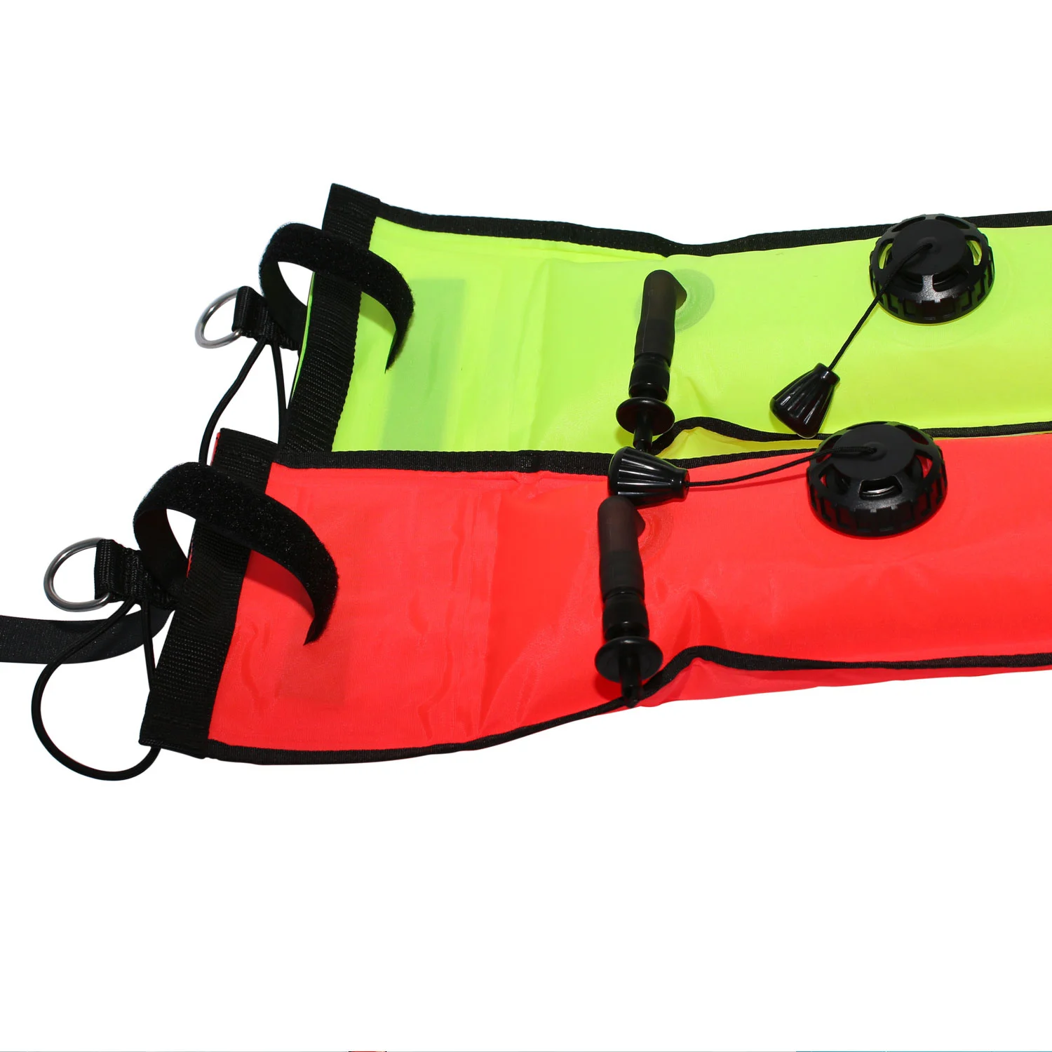Scuba Diving Buoy 1.2m 1.5m 1.8m Inflatable Safety Sausage Float Set Aluminum Spool Finger Reel inflatable swim buoy