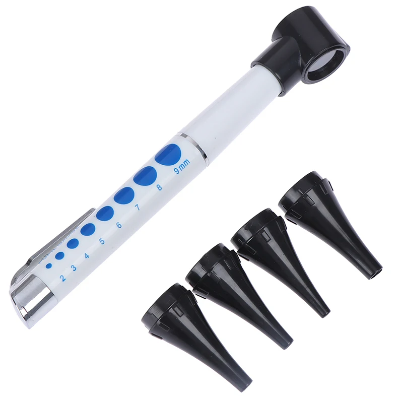 Otoscope Pen light Ear Care Tool Cleaner Diagnostic Earpicks Flashlight Magnifying Glass Len 4 Glimpse LED Lamp Health