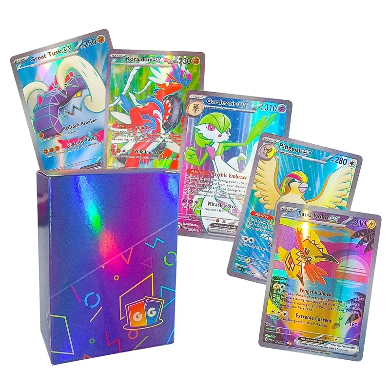 New Pokemon 100pcs EX Cards/box English Shining Energy Battle Toys Trading Card Game For Kids Boys Gift