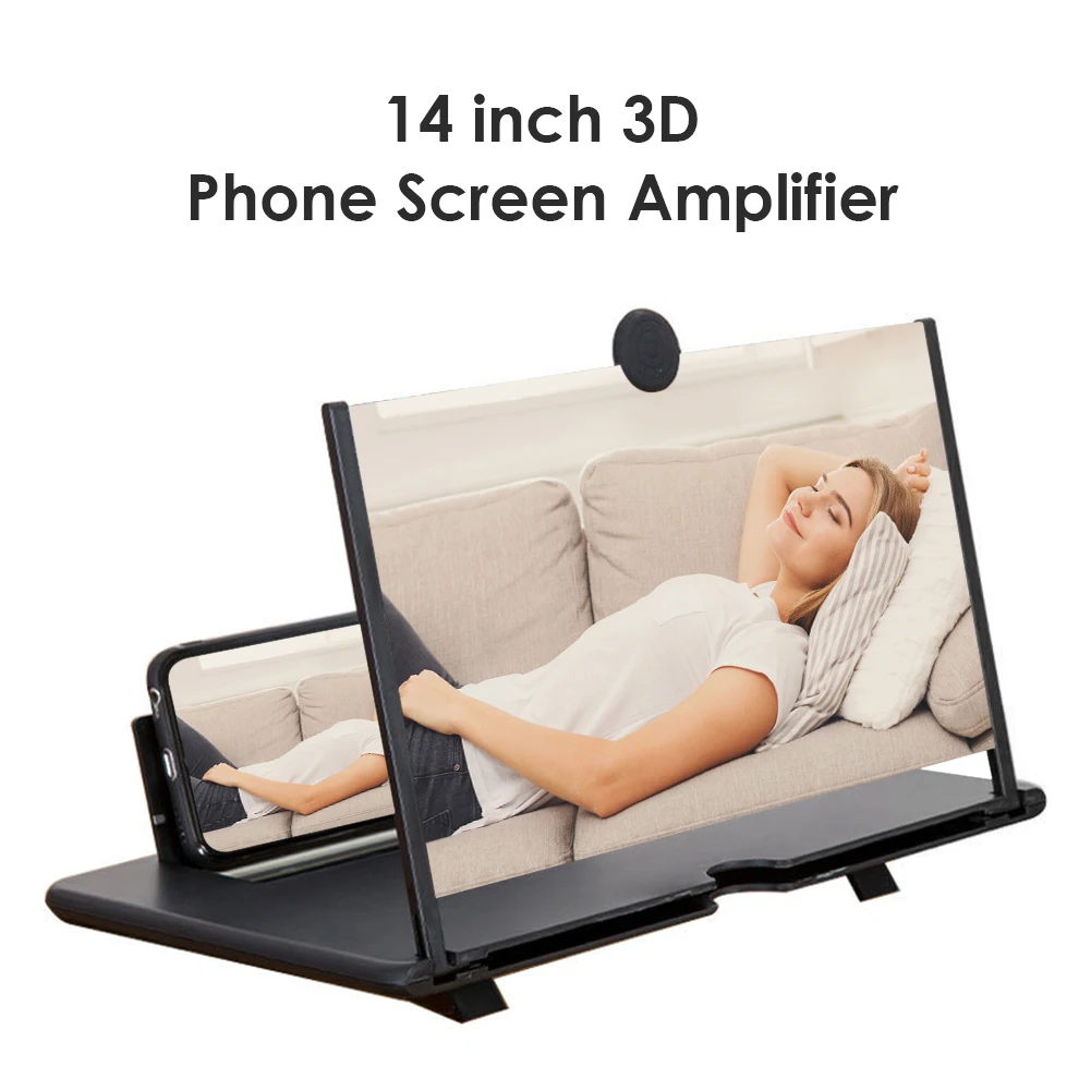14 inch 3D Screen Amplifier Mobile Phone Screen Video Magnifier Holder HD Expander Projector Mobile Display Magnifying Bracket phone screen amplifier