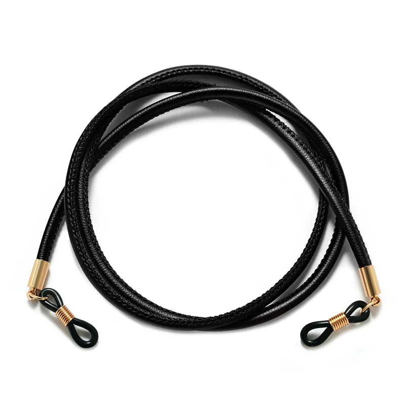 GERNEO® – L'originale – Cinturino per occhiali in pelle premium & cordino per occhiali – Confezione doppia – Effetto pelle liscia unisex PU cordino per occhiali da lettura e occhiali da sole
