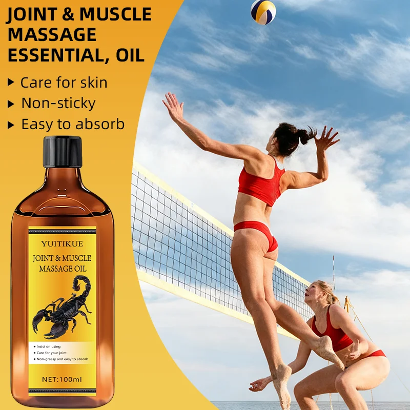 YUITIKUE Joint and Muscle Massage Oil, with regular use, cares for your joints. It is non-greasy and easily absorbed.