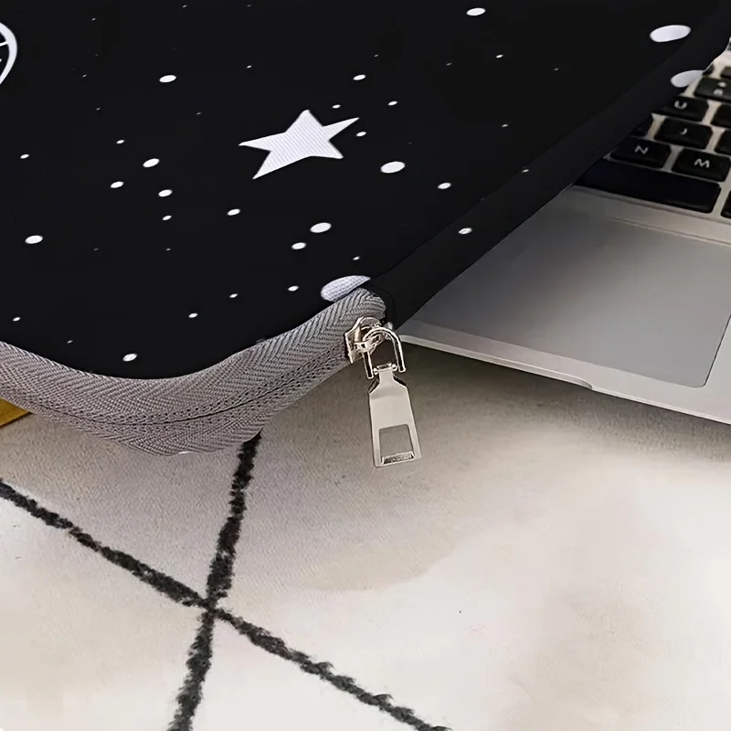 One piece set, two styles, astronaut patterned laptop bag and briefcase, suitable for 14 inch laptops