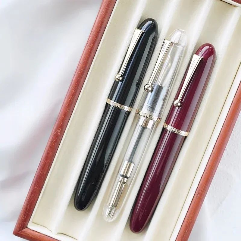 Luxurious Transparent Resin Fountain Pen - Elegant Writing Instrument