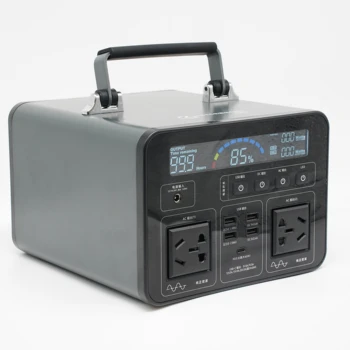 Outdoor 500Wh portable power station LiFePO4 battery 500W solar generator for camping trips and emergencies