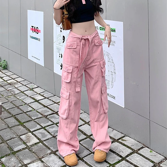 American Hip Hop Pants Men And Women Summer Slouchy High Waist