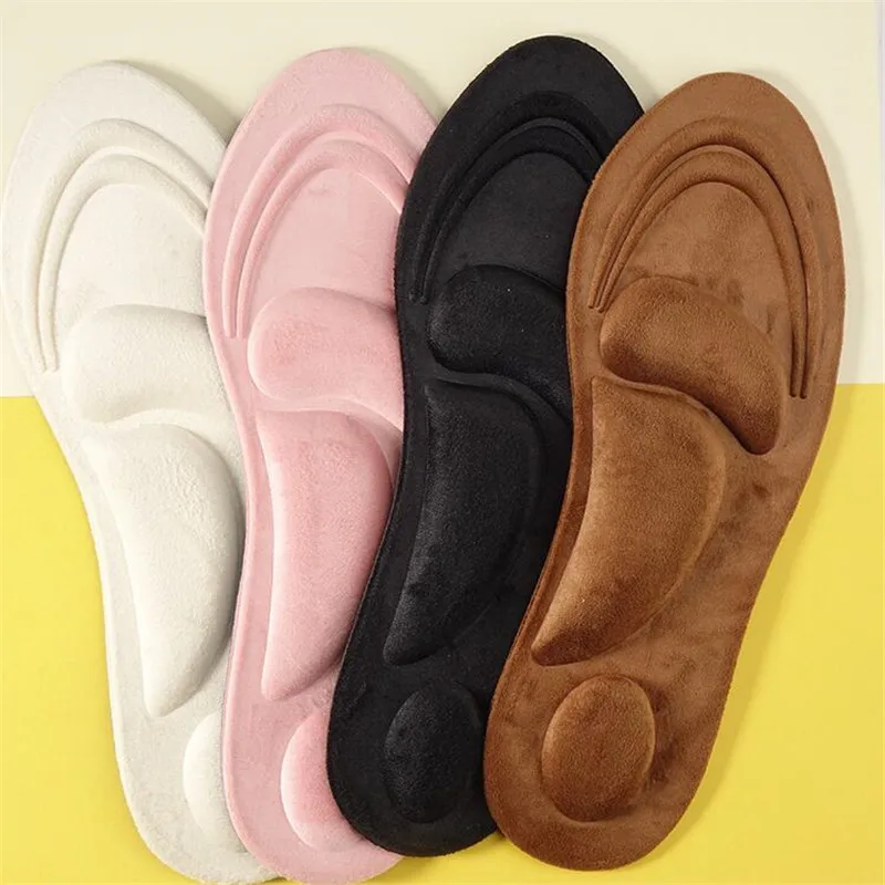 4D Suede Memory Foam Orthotic Insole Arch Support Orthopedic