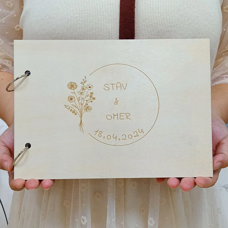 Wedding Ceremony Decor Wood Guest Book Alternative Bridal Shower Guest Book Sign Wedding Table Decor Bridal Keepsak