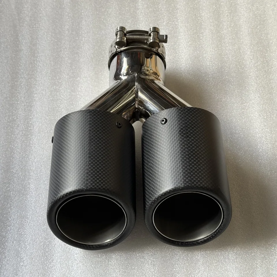 Auto uitlaatpijp 1 Stuks Carbon Uitlaat Staart Keel Dempers