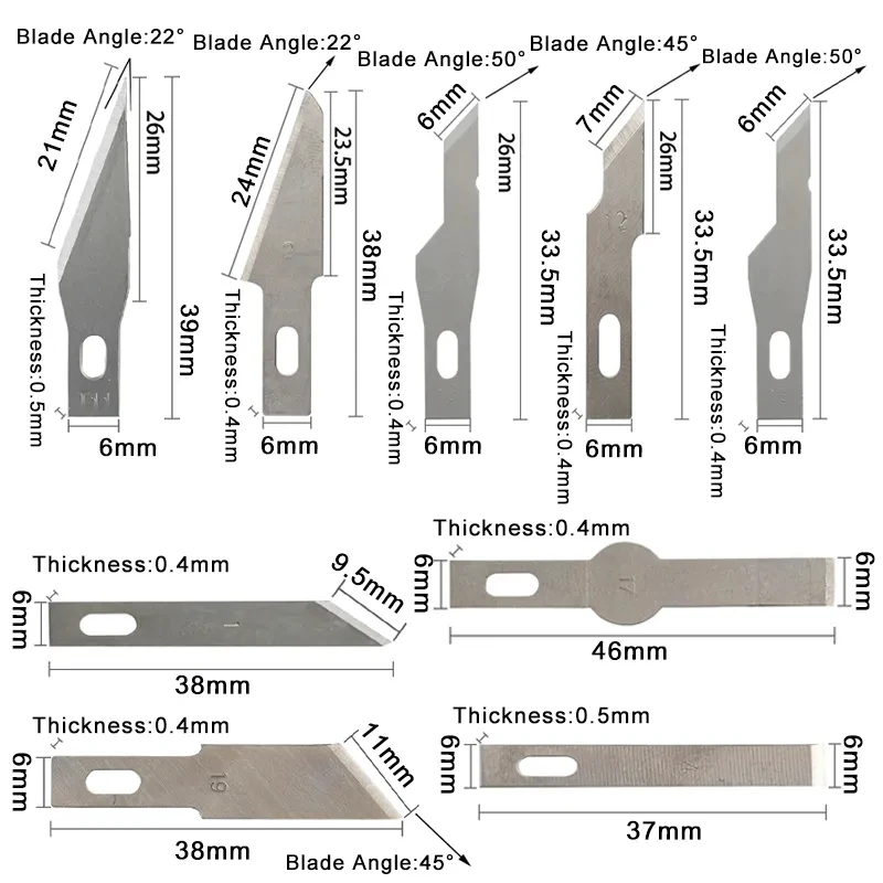 10 each #11 Exacto Knife Blades Refills, High Carbon Steel - Ships from  Colorado