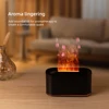 Flame Essential Oil Diffuser, Colorful Flame Diffuser Humidifier, 7 Colour Lights Noiseless Essential Oil Diffuser with Auto Off 4