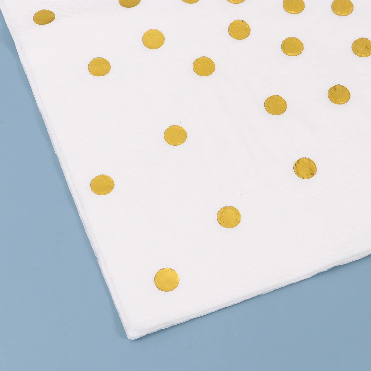 50 Pcs Printed Napkins Colorful Paper Disposable Dedicated 165X165CM Dinner Golden