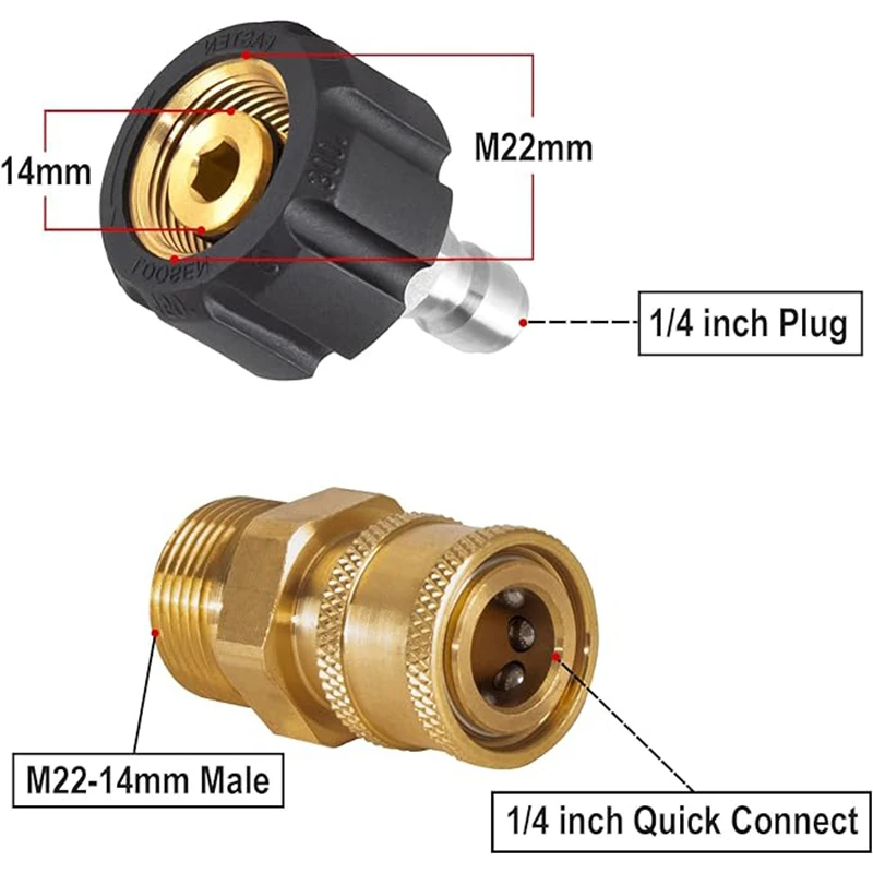 Giunto Girevole Per Idropulitrice, Attacco Metrico M22 14 Mm 3000 Psi~p142911148