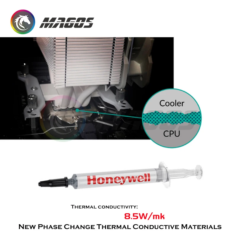 Honeywell-colar Graxa Térmica Silicone Placa Gráfica Cpu Notebook Computador Refrigeração Mudança de Fase Condutora Ptm7950sp - Imagem 4