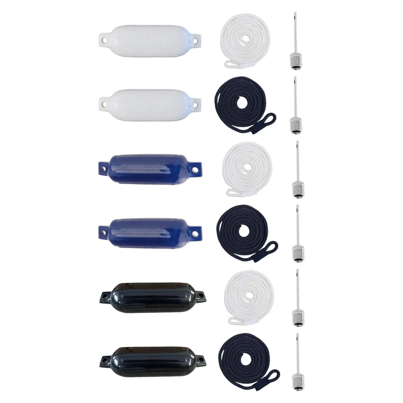 

Inflatable Marine Bumper Protection Anchor Buoy 4"x16" Boat Bumper Marine Docking Waterproof for Dock Pontoon Boat