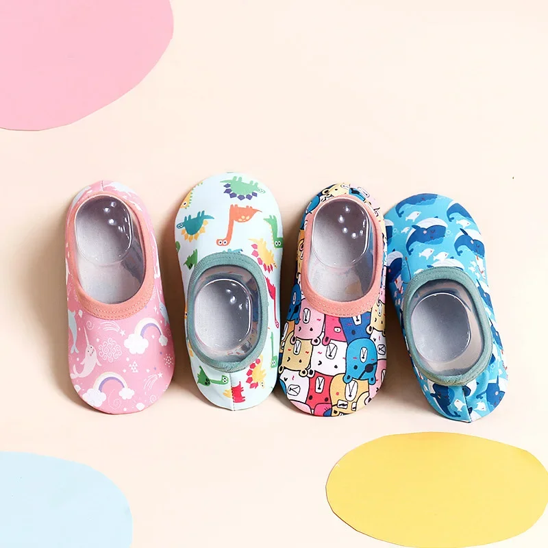 Spring Baby Socks with Rubber Soles Baby Girl Infant Anti Slip Sock Cartoon Soft Toddler Boy Warmers Wading Sports Shoes