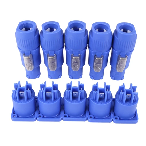 파워콘 A 타입 NAC3FCA + NAC3MPA-1 섀시 플러그 패널 어댑터, 10 세트 3