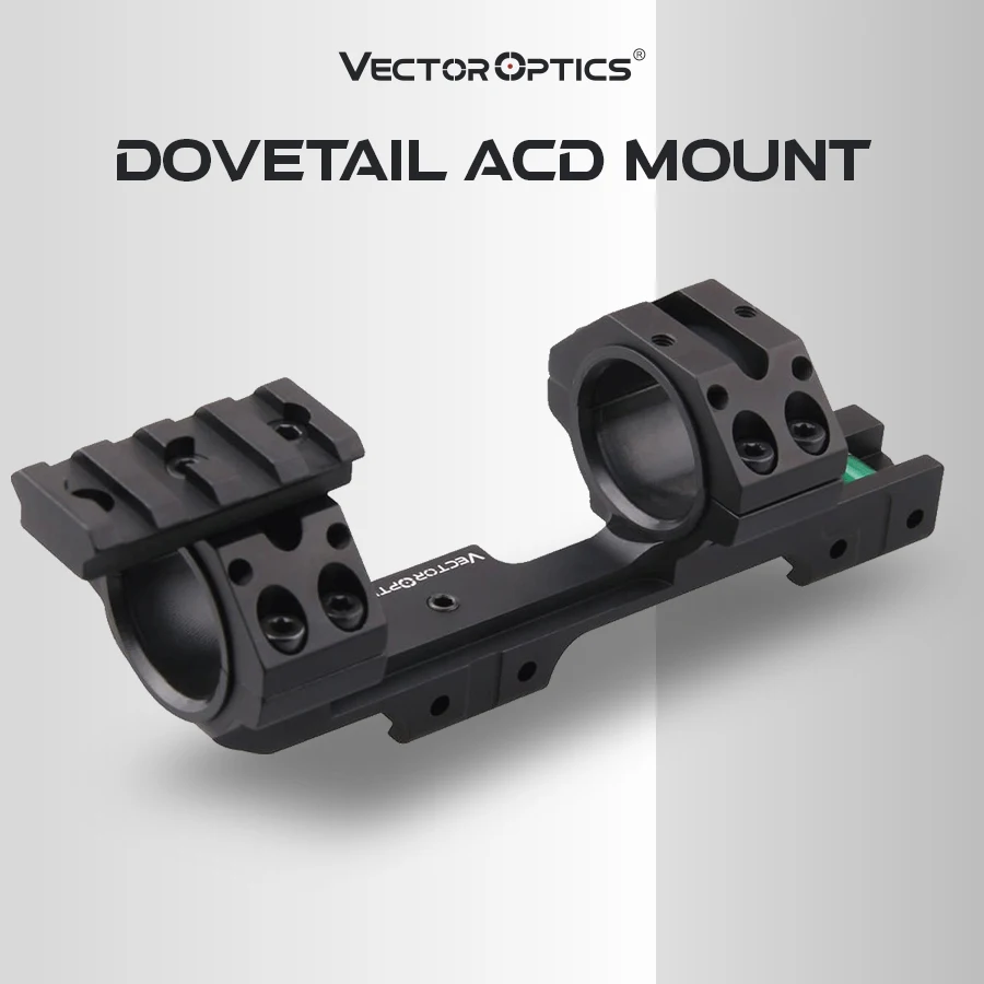 벡터 광학 레드 도트 어댑터 포함 더브테일 Ad 마운트, 30mm 직경 11mm, 1 인치 